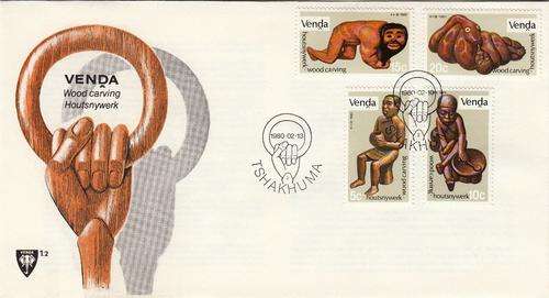 VENDA 1980 FDC 1.2: WOOD CARVING