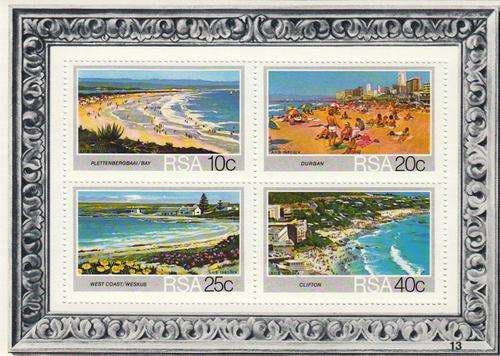 RSA 1983: SA BEACHES: MINI SHEET#13
