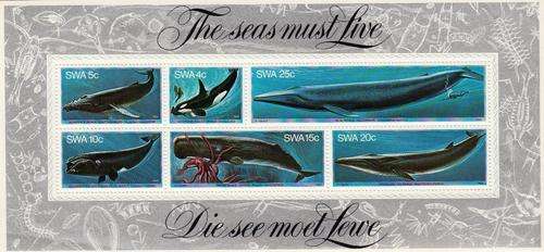 SWA 1980 THE SEAS MUST LIVE MINI SHEET#5