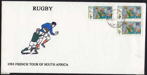 RSA RUGBY 1993 COVER: FRENCH TOUR OF SA