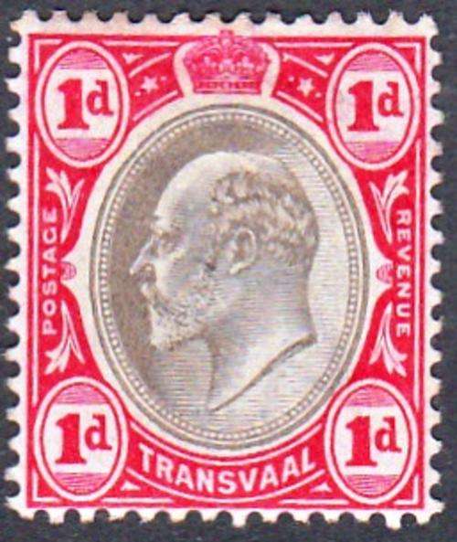 TRANSVAAL 1902 KE VII 1d MH  SACC251