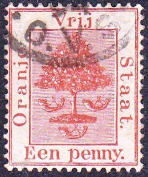 ORANJE VRIJ STAAT 1868:  EEN PENNY USED   SACC1