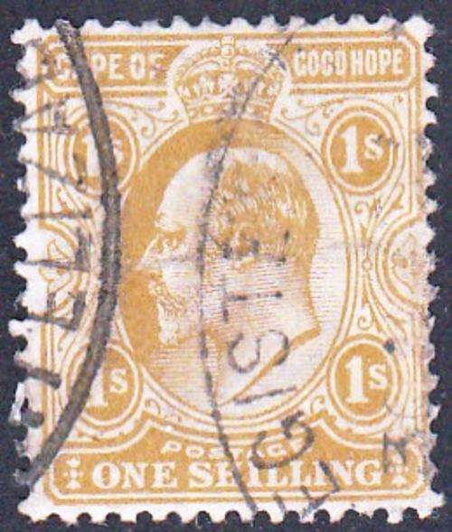 CAPE OF GOOD HOPE 1902: KE VII ONE SHILLING USED:  (SACC72)