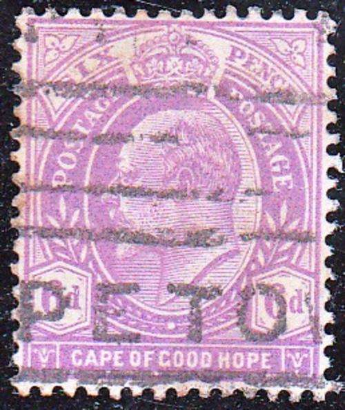 CAPE OF GOOD HOPE 1902 KE VII  6d USED:  (SACC71)