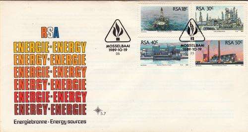 RSA OFFICIAL FDC 5.7 1989: SOUTH AFRICAN ENERGY SOURCES