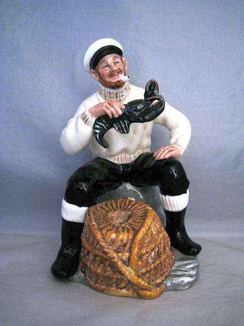 Royal Doulton England The Lobster Man: VERY RARE Cream color version
