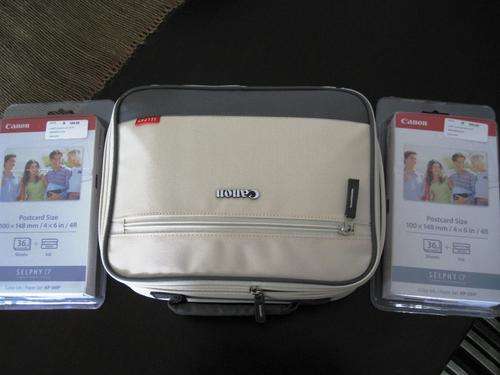 Canon SELPHY CP800 compact photo printer (black) PLUS 200 POSTCARD SIZE PAPER VALUE R400