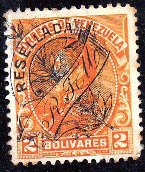 VENEZUELA 1900: 2b OVERPRINT MH (Sc155)
