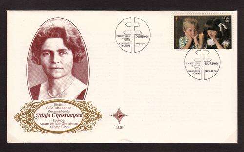RSA OFFICIAL FDC 3.16 1979: 50th ANNIVERSARY OF THE SA CHRISTMAS FUND