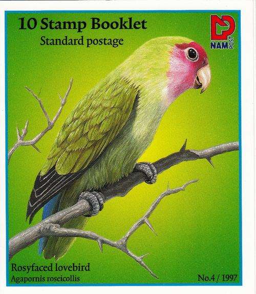 NAMIBIA BOOKLET#4 1997: LOVEBIRDS