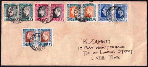 SA PRIVATE FDC 1937: CORONATION OF KGVI