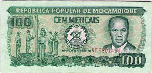 MOZAMBIQUE 1980 100 METICALS UNC BANKNOTE