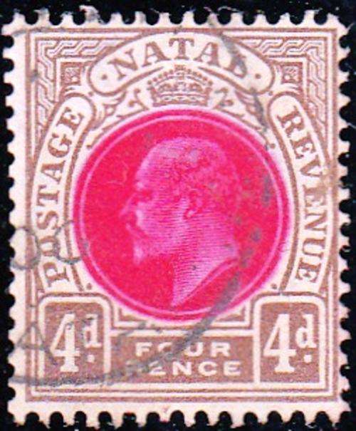 NATAL 1902/3: KEVII FOUR PENCE USED (SACC115)