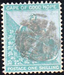 CAPE OF GOOD HOPE 1889: HOPE SITTING ONE SHILLING USED (SACC48a)