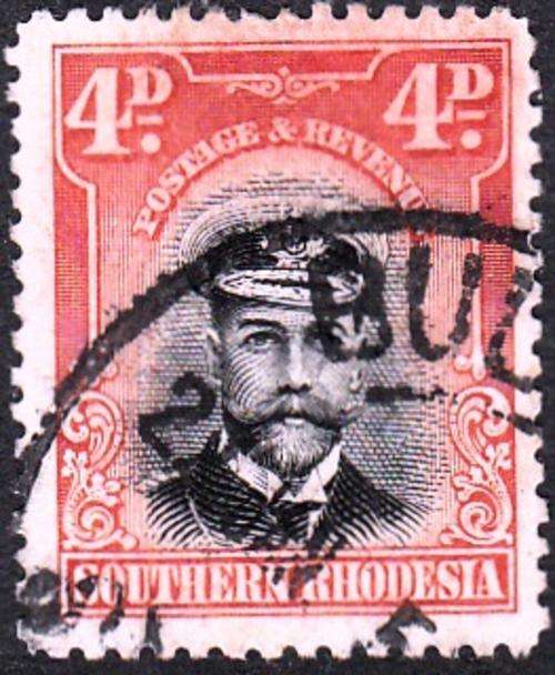 SOUTHERN RHODESIA 1924: KGV 4d USED (SACC6)