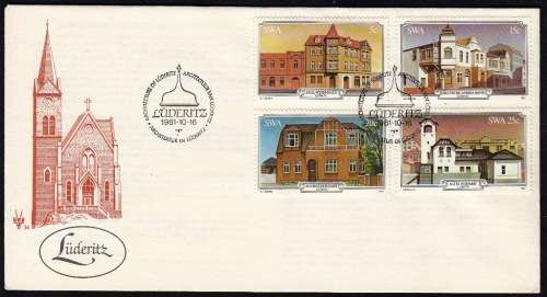 SWA 1981: OFFICIAL FDC 34 - LUDERIDZ BUILDINGS