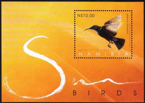 NAMIBIA 2005: SUNBIRDS MINISHEET (SACC 480)