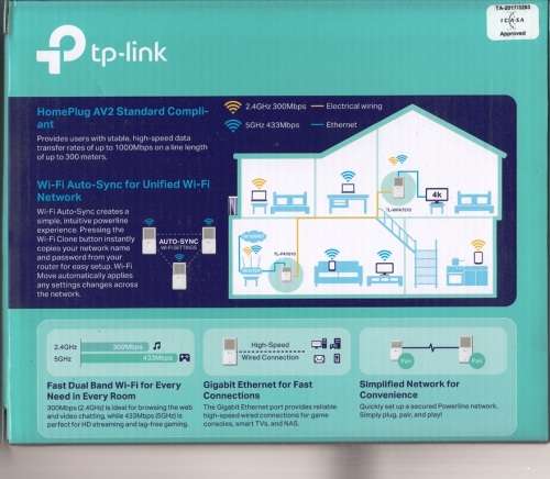 TP-LINK AV1000 Gigabit Powerline ac Wi-Fi Kit