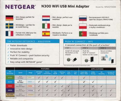NETGEAR N300 Wi-Fi USB MINI ADAPTER - NEVER BEEN USED