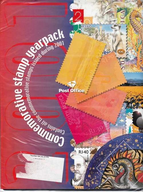 RSA 2001 COMMEMORATIVE STAMP YEARPACK