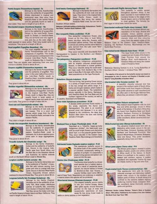 RSA 2000: 7th DEFINITIVE ISSUE FULL SET OF 27 MNH (SACC 1293-1319)