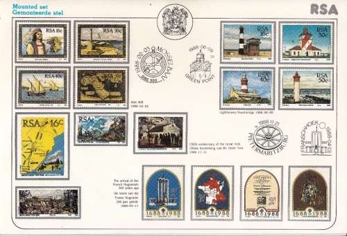 RSA 1988: COMMEMORATIVE YEARPACK incl LIGHTHOUSES MINISHEET