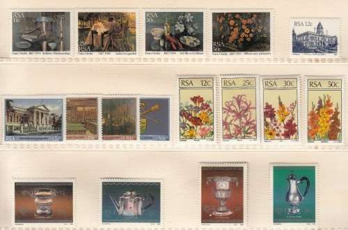 RSA 1985: YEARPACK CONTAINING ALL THE STAMPS ISSUED incl MINISHEET NO.15
