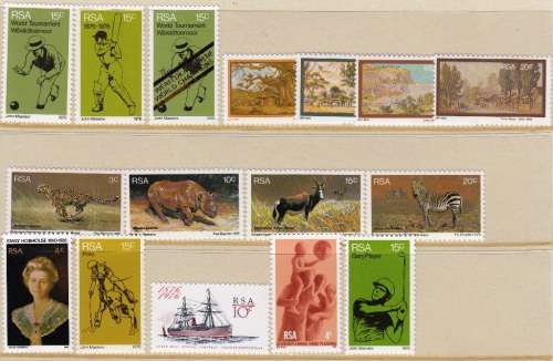 RSA 1976 YEARPACK AS ISSUED BY SAPO incl. MINISHEETS No. 2 and 3