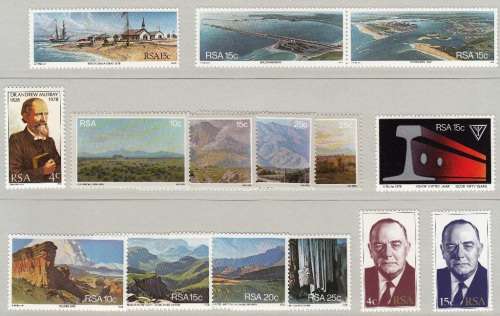 RSA 1978 YEARPACK AS ISSUED BY SAPO incl. MINISHEET No 4