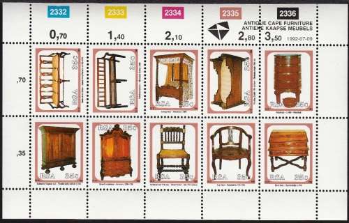 RSA 1992 YEARPACK AS ISSUED BY SAPO incl. SHEETLETS (SACC 777, 784) and MINISHEET No 20