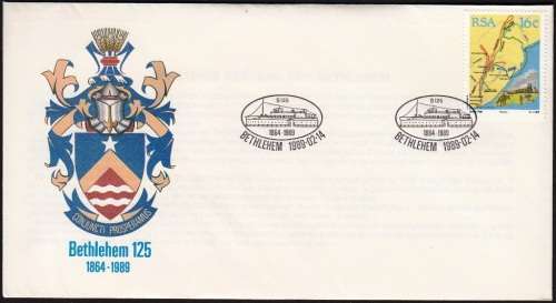 RSA COMM COVER 1989: 125th ANNIVERSARY OF BETHLEHEM