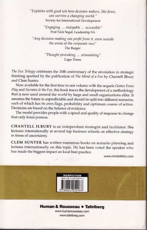 THE FOX TRILOGY - IMAGINE THE UNIMAGINABLE - CHANTELL LLBURY and CLEM SUNTER