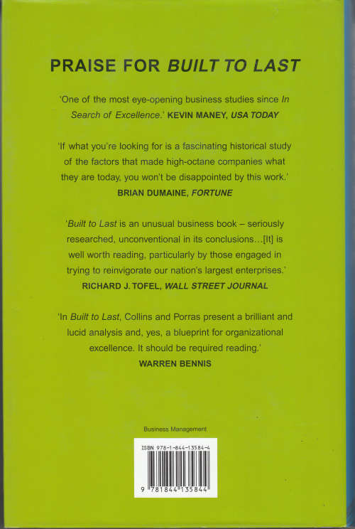 BUILD TO LAST - SUCCESSFUL HABITS OF VISIONARY COMPANIES - JIM COLLINS