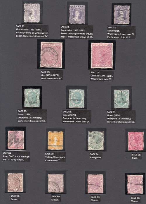 NATAL COLLECTION 1859-1909 BEAUTIFULLY LABELLED, MAINLY USED