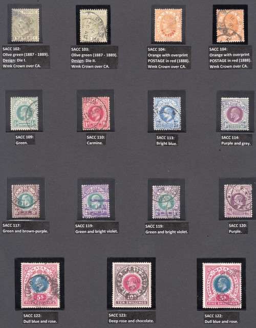 NATAL COLLECTION 1859-1909 BEAUTIFULLY LABELLED, MAINLY USED