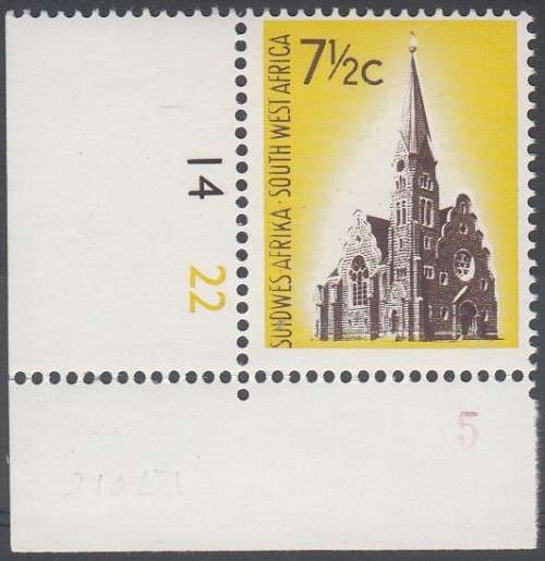 SOUTH WEST AFRICA 1961 DEFINITIVE ISSUE 7½c UMM. (SACC 207b) CAT R150