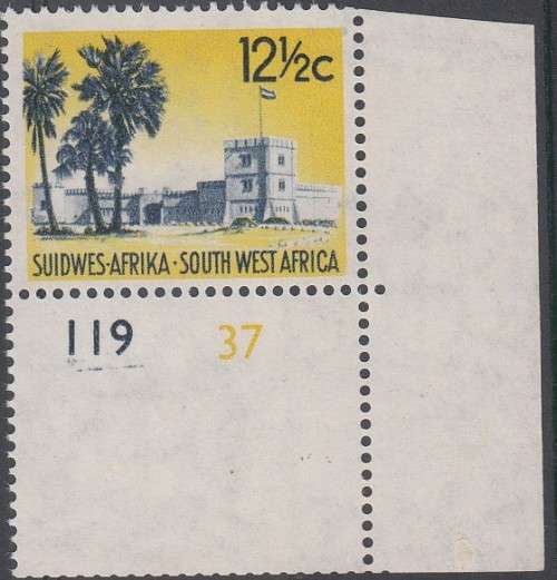 SOUTH WEST AFRICA 1961 DEFINITIVE ISSUE 12½c UMM. (SACC 209) CAT R10