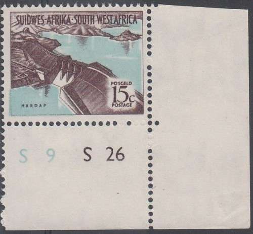 SOUTH WEST AFRICA 1963 DEFINITIVE ISSUE 15c UMM. (SACC 210) CAT R400