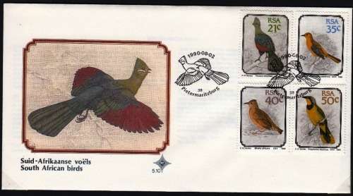 RSA 1990: OFFICIAL FDC 5.10 - S.A. BIRDS