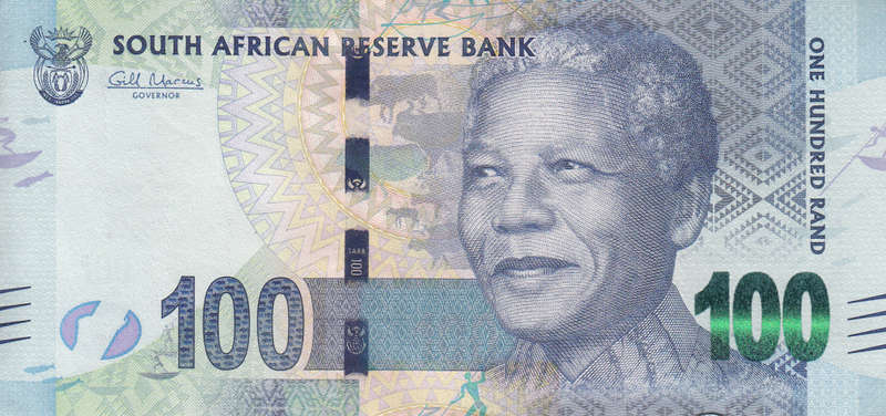 BANKNOTE GILL MARCUS SECOND issue R100 UNC  SERIAL Nr. AA 2952852 D