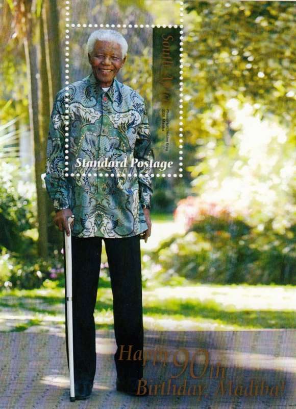 RSA 2008:  HAPPY 90th BIRTHDAY MADIBA R2.05 and R4.90 MINISHEETS
