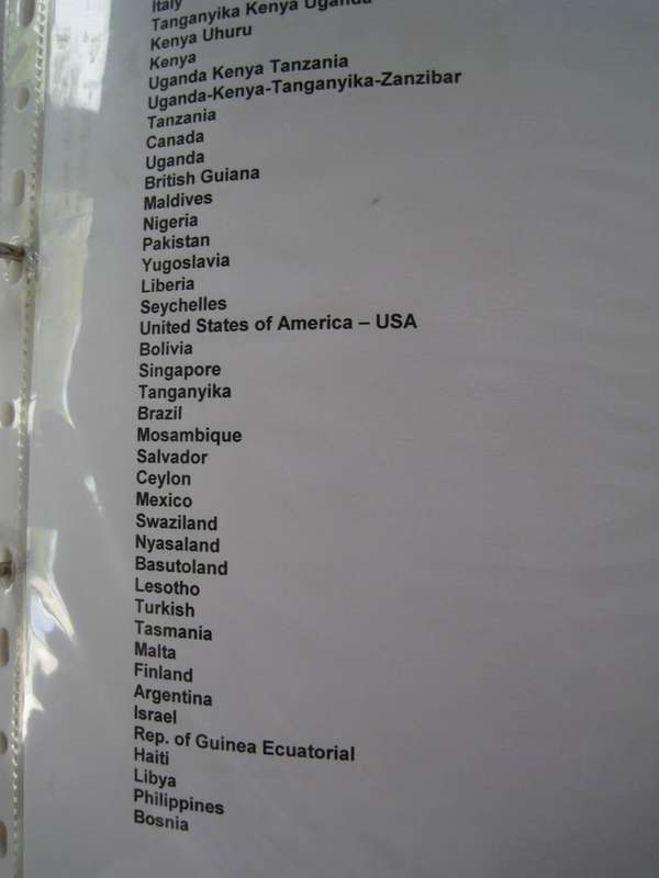 WORLD STAMPS SORTED and FILED 170 PAGES HUNDERDS OF STAMPS (SEE LIST OF COUNTRIES)