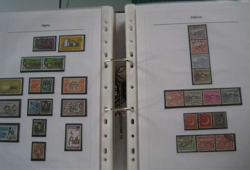 WORLD STAMPS SORTED and FILED 170 PAGES HUNDERDS OF STAMPS (SEE LIST OF COUNTRIES)