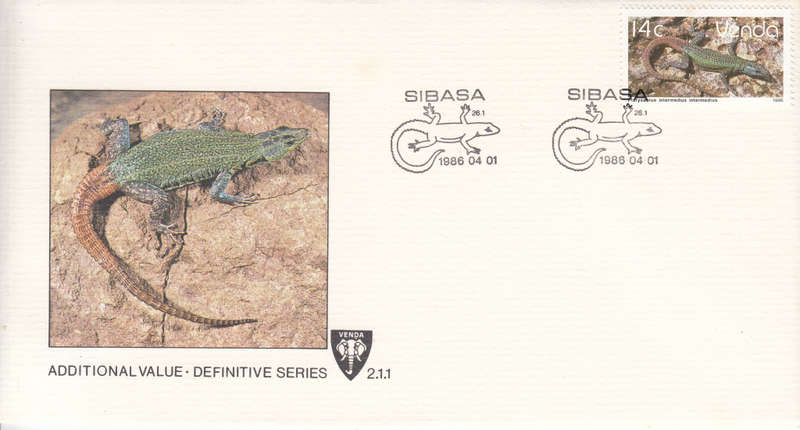 VENDA OFFICIAL FDC 2.1.1 1986: ADDITIONAL VALUE