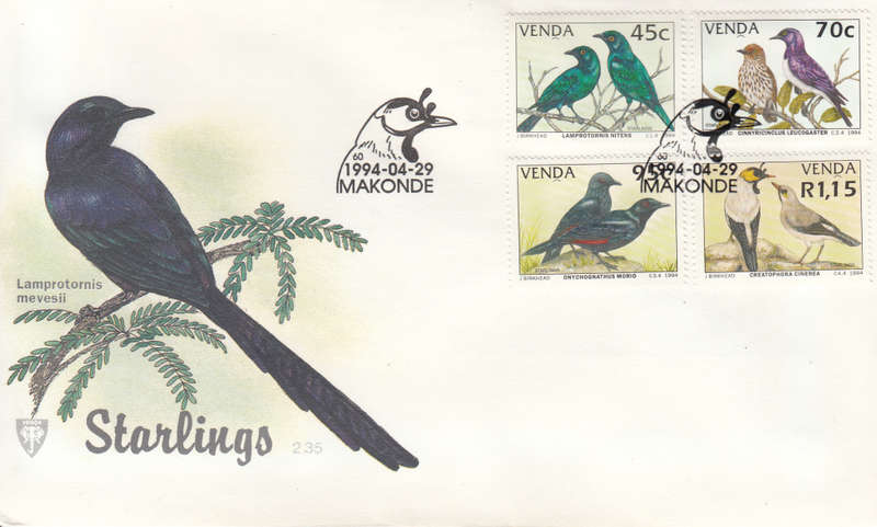 VENDA 1994: OFFICIAL FDC 2.34 STARLINGS