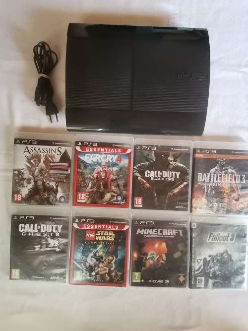 Sony Playstation 3 plus assorted games
