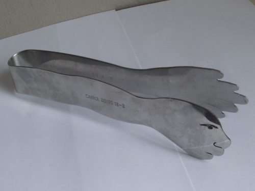 LOVELY CARROL BOYES MAN STAINLESS STEEL ICE TONGS