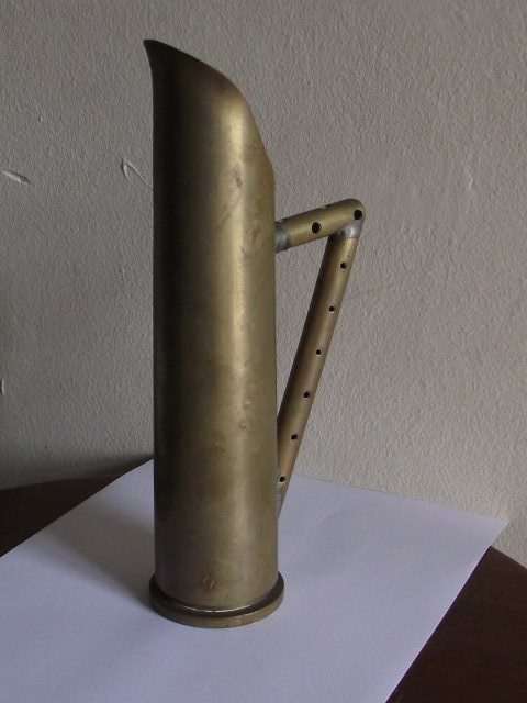 LOVELY 1948 BRASS SHELL TRENCH ART WATER JUG