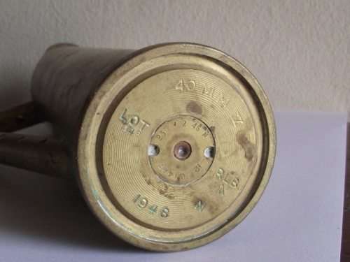 LOVELY 1948 BRASS SHELL TRENCH ART WATER JUG