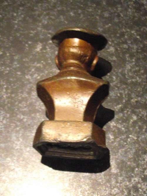 GENERAL SMUTS - SMALL CAST METAL BUST SCULPTURE